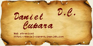 Daniel Cupara vizit kartica